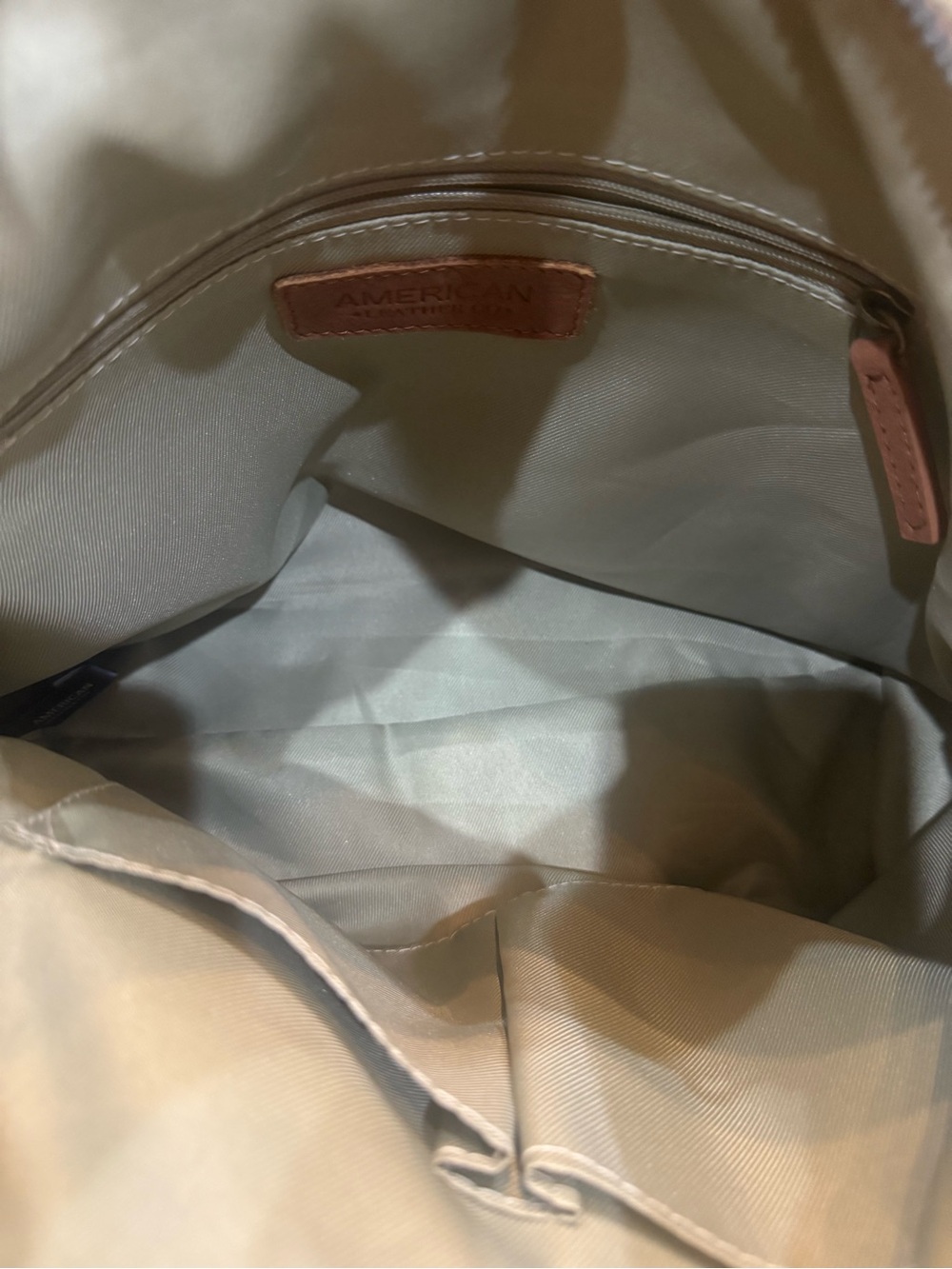 American Leather Co. Women's Brown Leather Shoulder Bag - Picture 6 of 9